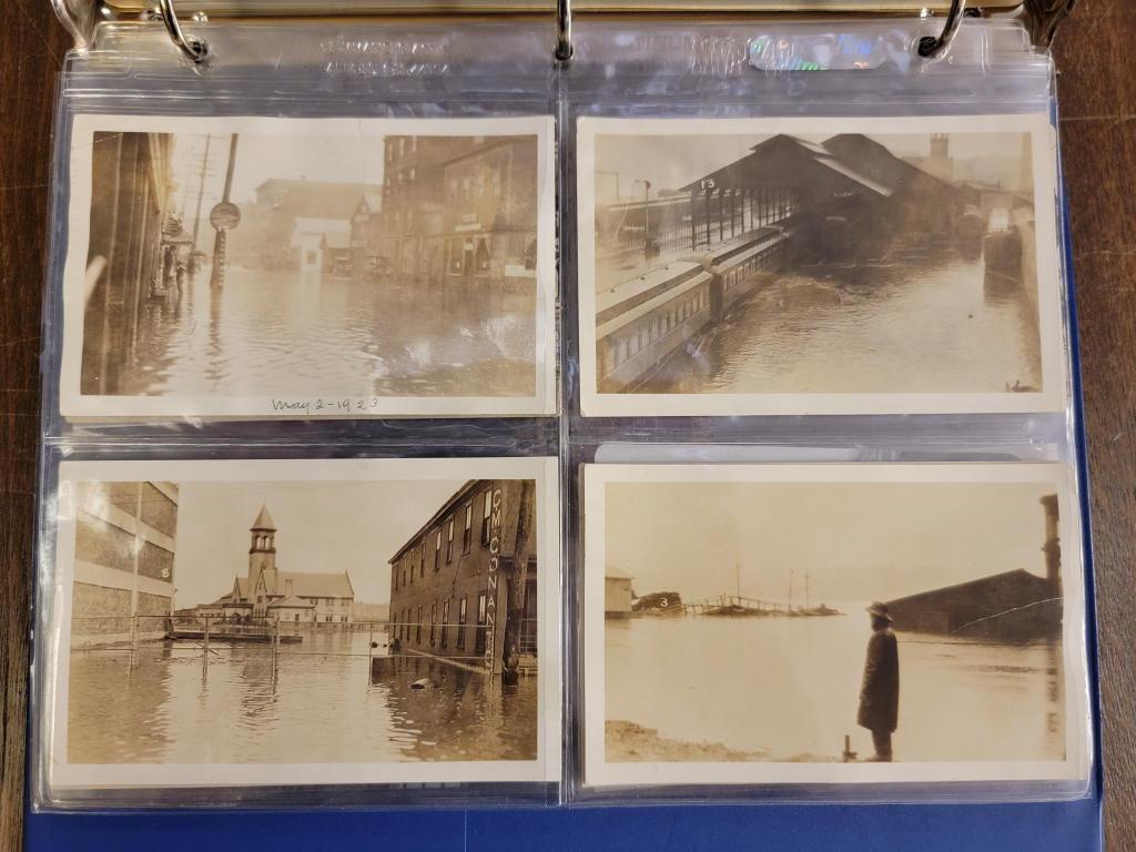 BANGOR FIRE/STATIONS/FLOOD POSTCARDS