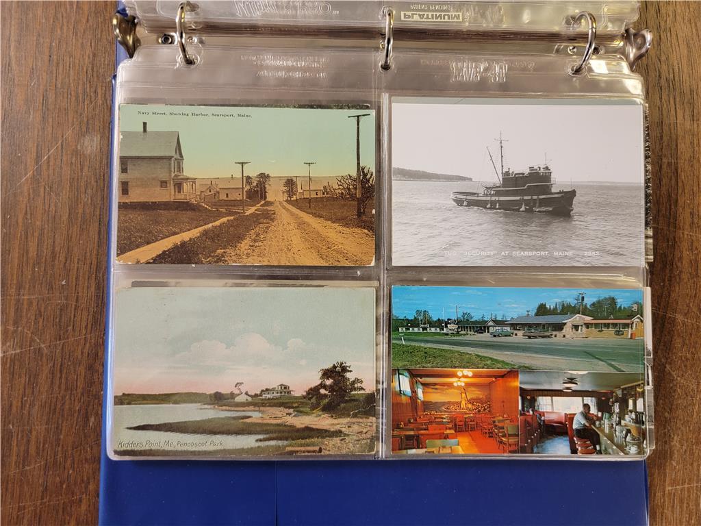 MAINE TOWN POSTCARDS: S