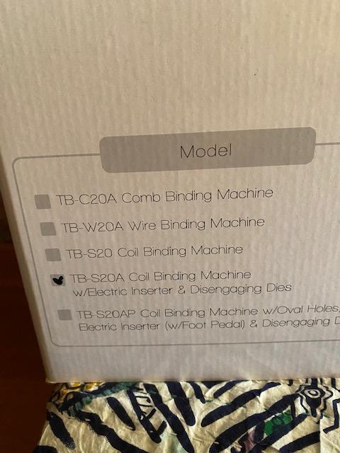 TRU BIND TB-S20A SMALL OFFICE BINDING MACHINE