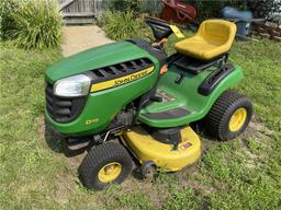 2013 JOHN DEERE D110 RIDING LAWN MOWER, 19HP, 78.2 HOURS