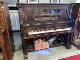 J.P. SEEBURG PIANO COMPANY UPRIGHT GRAND PLAYER PIANO, S/N: 21159