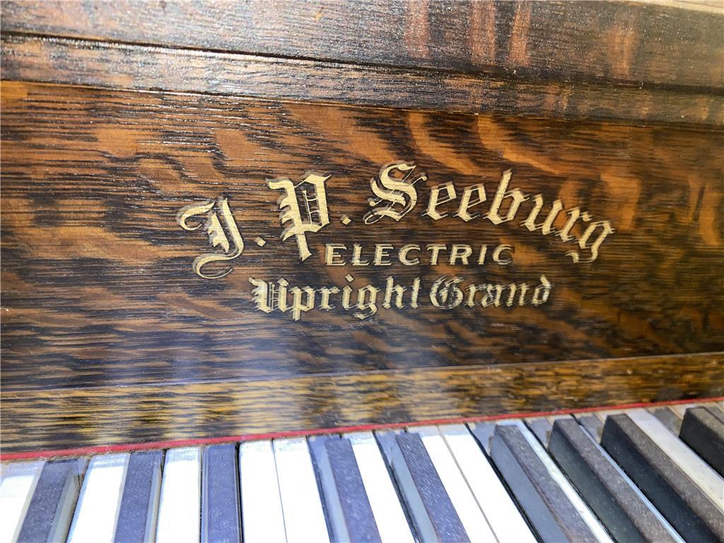 J.P. SEEBURG PIANO COMPANY UPRIGHT GRAND PLAYER PIANO, S/N: 21159