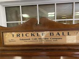 VERY RARE 1935 TRIMOUNT COIN MACHINE CO. "TRICKLE BALL" CHESTER POLLARD GOLF CONVERSION