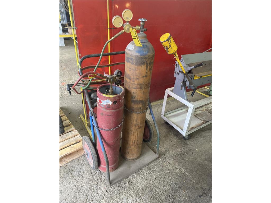 ACETYLENE CART, HOSE & GAUGES