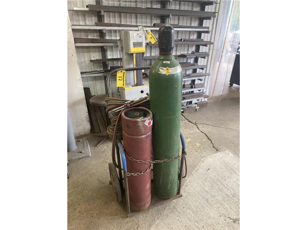 ACETYLENE CART, HOSE & GAUGES