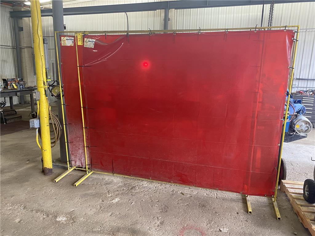 (2) 6X8' TILLMAN WELDING CURTAINS