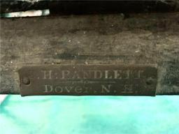 ALBANY CUTTER, SWELL BODY SLEIGH MADE BY J.H. RANDLETT, DOVER NEW HAMPSHIRE