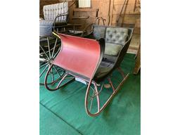 PORTLAND CUTTER STYLE SLEIGH MADE BY MICHIGAN BUGGY CO., KALAMAZOO MICHIGAN