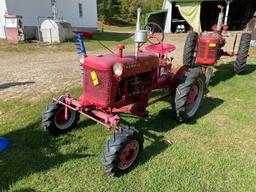 1948 FARMALL F CUB TRACTOR, S/N: F6979 W/ SICKLE BAR MID MOUNT MOWER