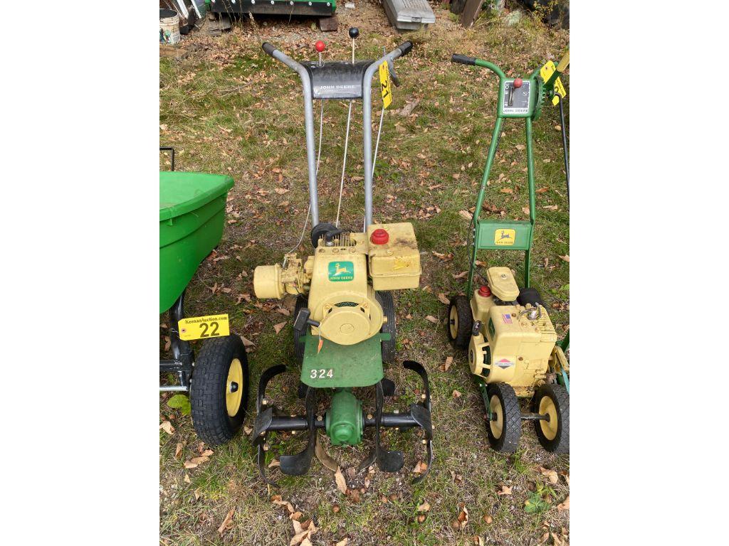 VINTAGE JOHN DEERE MODEL 324 TILLER, 3HP