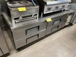 2008 TRUE TRCB79, 4-DRAWER REFRIGERATED CHEF'S BASE, STAINLESS STEEL, SELF-CONTAINED