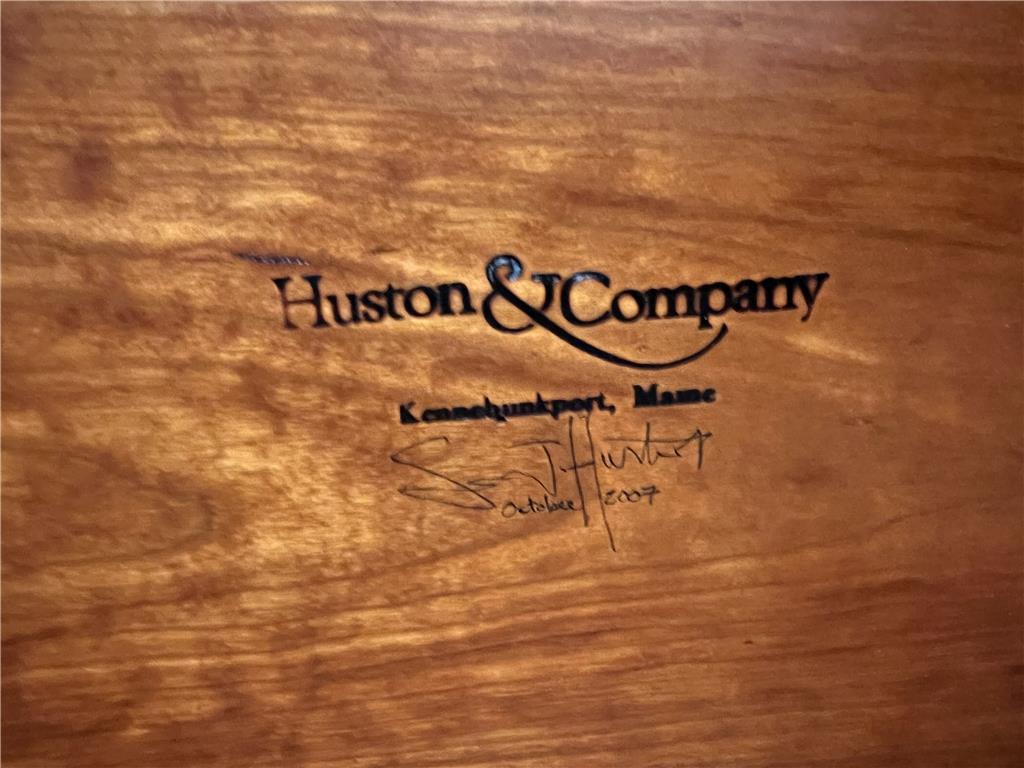 HUSTON & COMPANY CUSTOM OCCAISION TABLE, CHERRY 47-7/8", CABRIOLE LEG, 30" H W/ 3.5" APRON