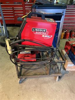 LINCOLN ELECTRIC MODEL SP-135T WELDER, CART, LEADS,S/N: U1020349728