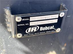 BOBCAT 96" SNOWBLADE, WITH SIDE PLATES TO CONVERT TO A SNOW PUSHER, S/N: 683801456