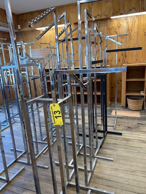 (5) CHROME ADJUSTABLE 4-WAY RACKS