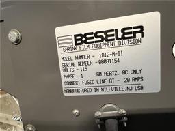 BESLER SHRINK PACKAGING COMBO SEALER/TUNNEL MACHINE, MODEL 1812-M-II