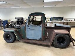 1947 WILLYS PICKUP, RAT ROD, CRAZY BUILD, 468 (454 CHEVY BORED OUT) DUAL QUAD HIGH RISE