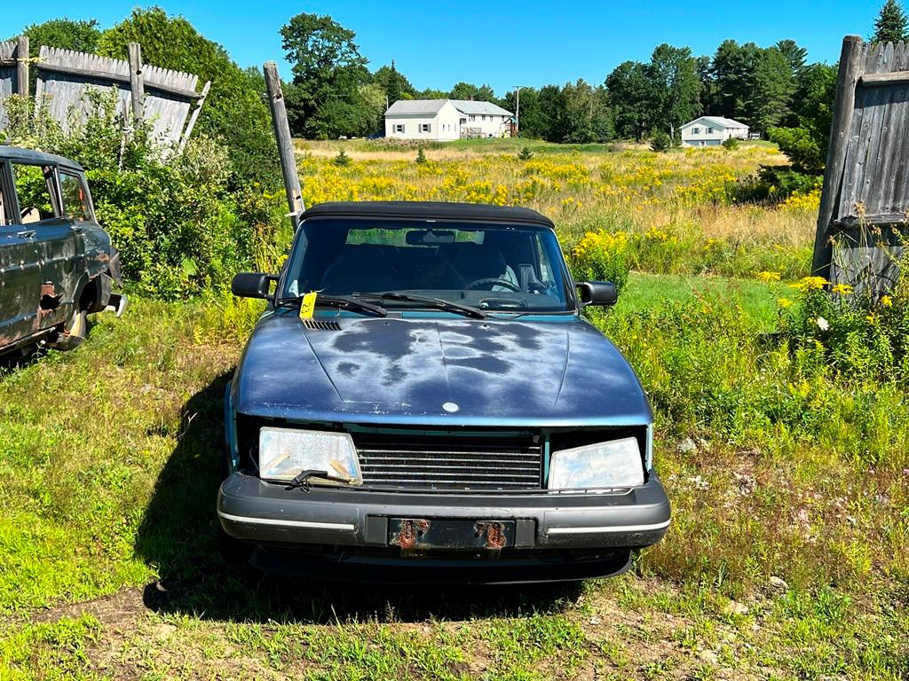 1991 SAAB 900 TURBO CONVERTIBLE, PARTS CAR, GREEN