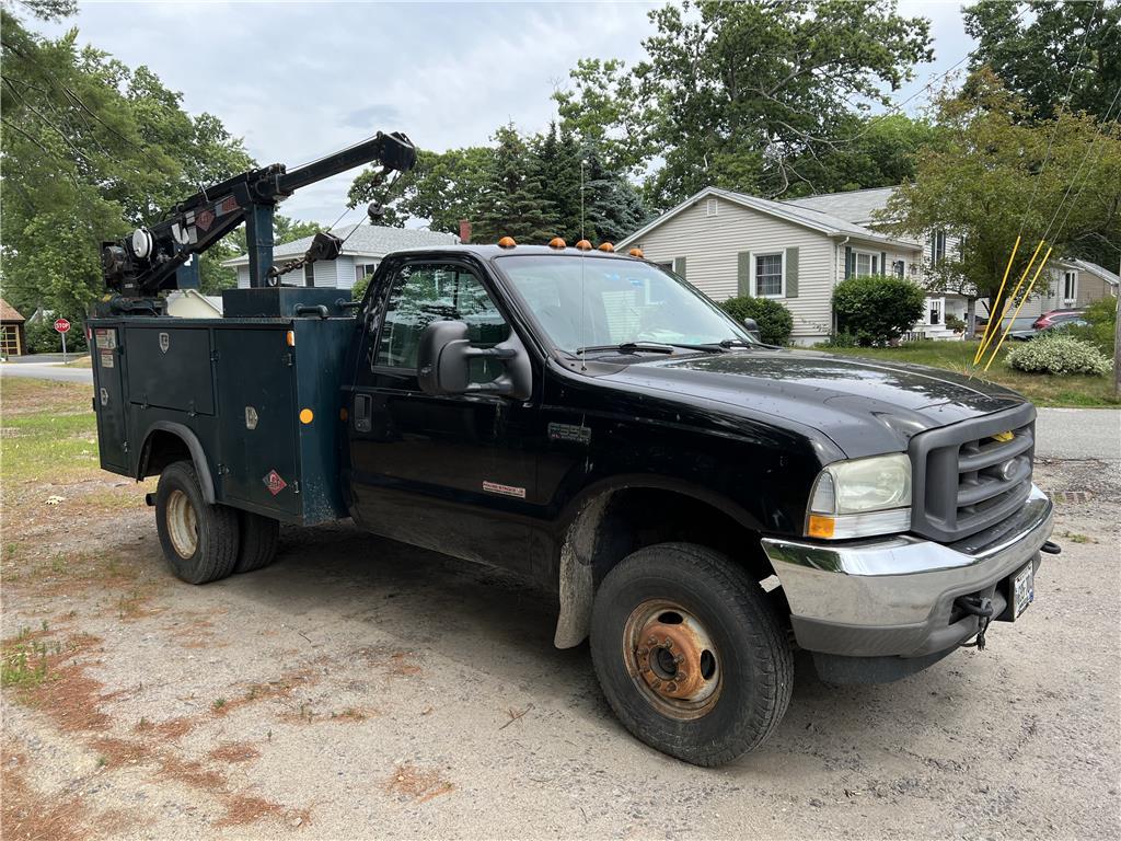 2004 FORD F350 XL SUPER DUTY SERVICE TRUCK, CRANE & CONTENTS, POWERSTROKE DIESEL, 195,729 MILES, 4WD