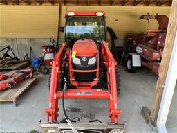 2021 KUBOTA MX6000 TRACTOR, CAB, 9.5 HOURS, S/N: KBUL3CHCHM8D16672, KUBOTA MODEL LA1065 LOADER