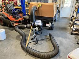 D.R. LEAF AND LAWN VACCUM, ELECTRICAL START, S/N: LLV49011, W/ HOSE