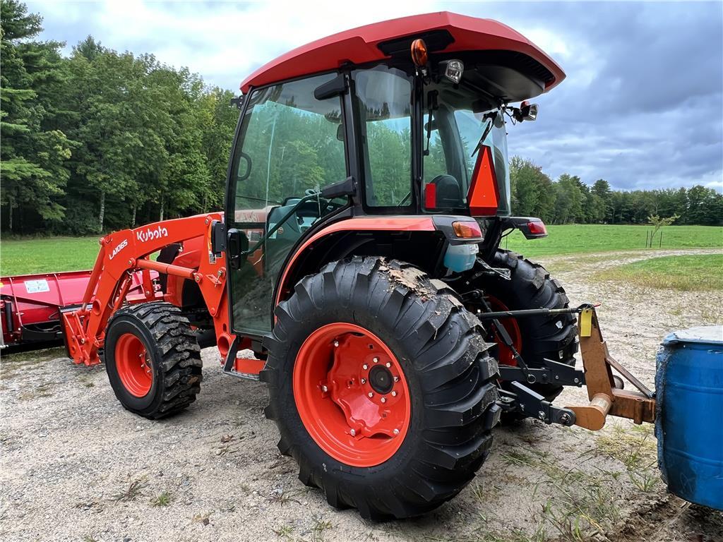 2021 KUBOTA MX6000 TRACTOR, CAB, 9.5 HOURS, S/N: KBUL3CHCHM8D16672, KUBOTA MODEL LA1065 LOADER