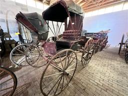 COAL BOX BUGGY WITH EXTENSION TOP, ORIGINAL UPHOLSTERY