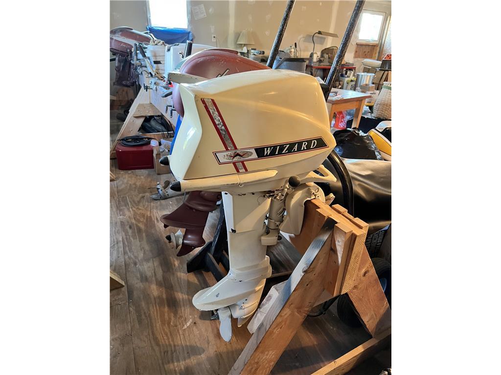 **ITEM IS LOCATED AT 624 MAIN RD., MILFORD MAINE** - SCOTT-ATWATER WIZARD 14 OUTBOARD