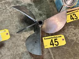 STAINLESS STEEL CLEAVER PROPELLER, 13.5"X2", S/N: 387958