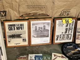 LOT: ASSORTED ADVERTISING, MAGAZINES, CLOCK