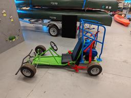 CUSTOM GO-KART, 6.5HP PREDATOR GAS ENGINE, CVT TRANSMISSION, CUSTOM HIGH FLOW EXHAUST