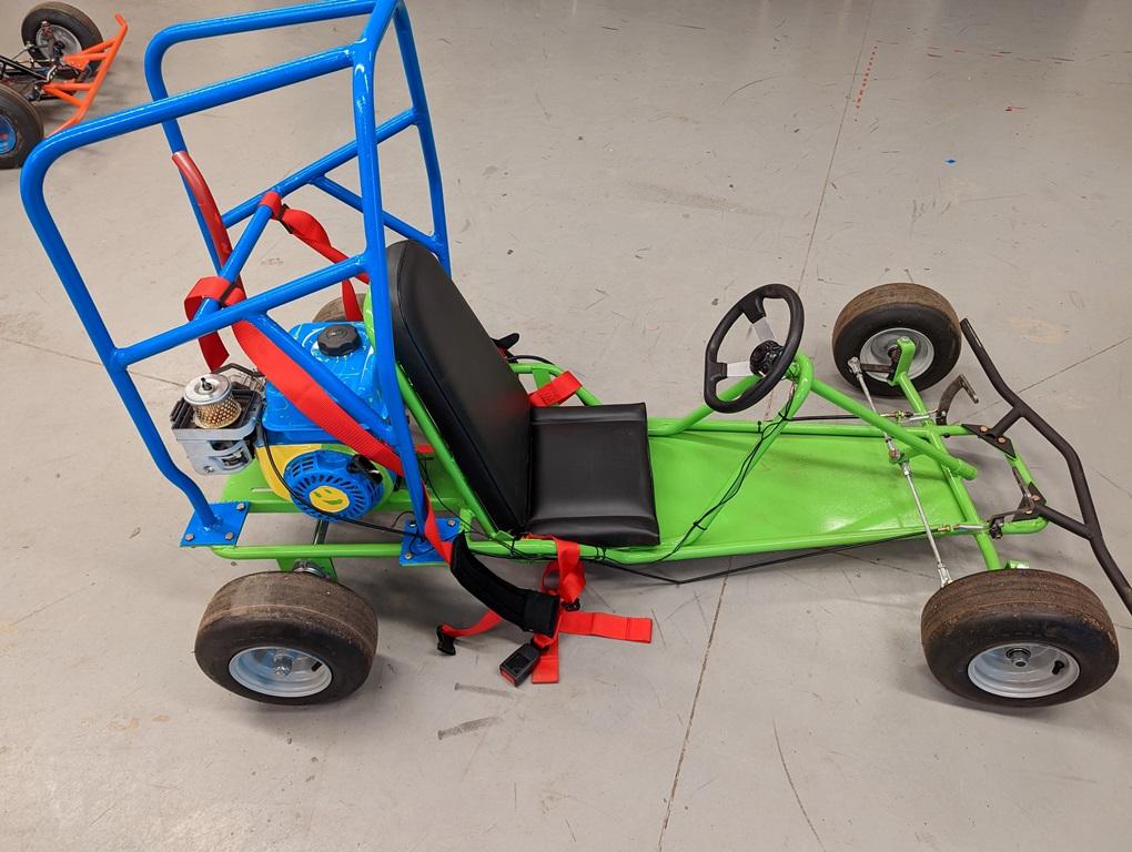 CUSTOM GO-KART, 6.5HP PREDATOR GAS ENGINE, CVT TRANSMISSION, CUSTOM HIGH FLOW EXHAUST