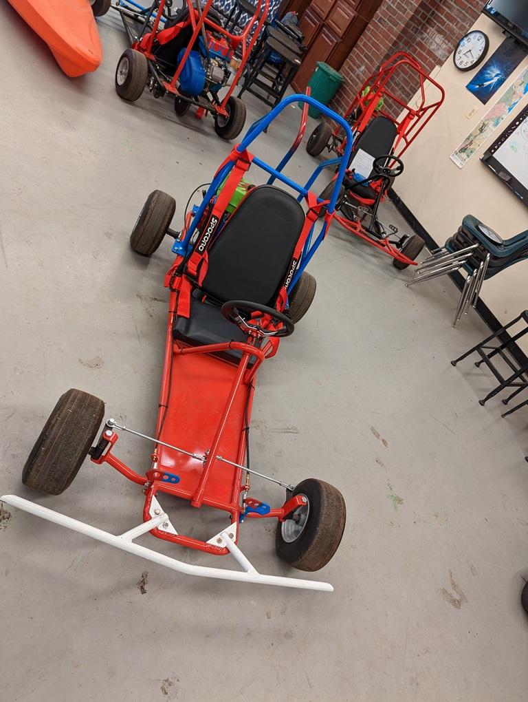 CUSTOM GO-KART, 6.5HP PREDATOR GAS ENGINE, CVT TRANSMISSION, CUSTOM HIGH FLOW EXHAUST