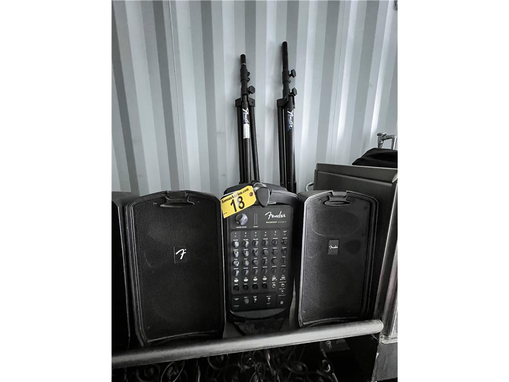 FENDER PASSPORT EVENT 375-WATT SOUND SYSTEM WITH 2-TRIPODS