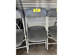 (200) SAMSONITE BLACK PLASTIC FOLDING CHAIRS