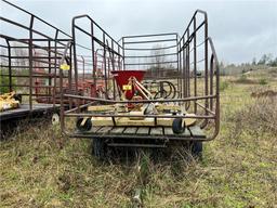 SQUARE BALE HAY WAGON, 16' X 92"