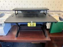 LOT: STAND-UP DESK AND MISC. OFFICE SUPPLIES