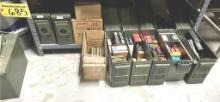 LOT OF ASSORTED AMMO: 308, 223 REM, 7.62X39, 300BLK, 9MM, 308 PROOF, 11-AMMO BOXES