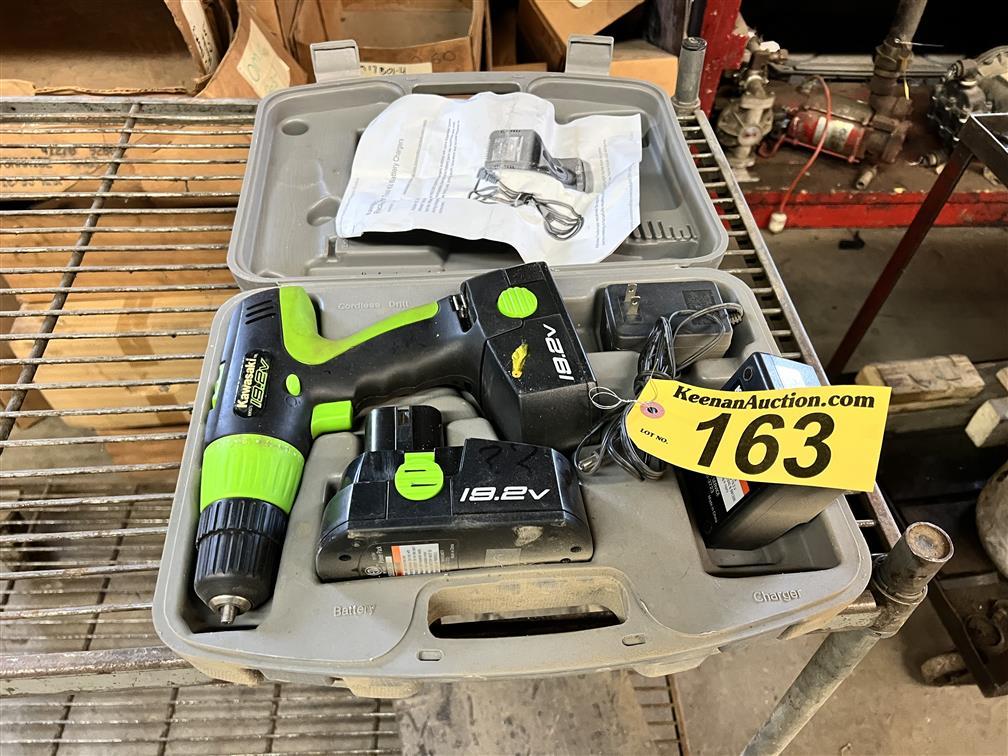 KAWASAKI 19.2V CORDLESS DRILL W/ CHARGER & BATTERY