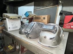 MISC. LOT: ELECTRICAL, WELDING MASKS, POWER TOOLS, TOOL CASES, MISC. AUTOMOTIVE