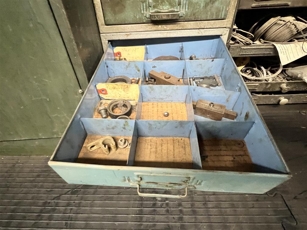 LOT: 11-ASSORTED PARTS CABINETS & CONTENTS: AUTOMOTIVE HARDWARE, FITTINGS, BALL BEARINGS, BOLTS