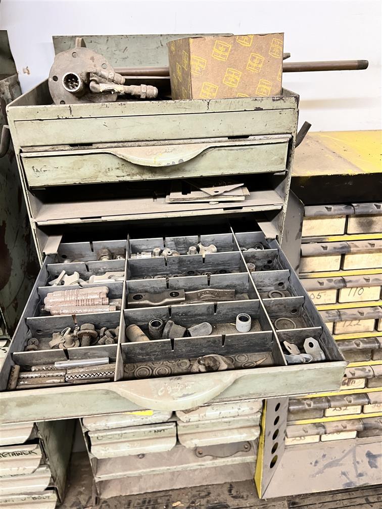 LOT: 11-ASSORTED PARTS CABINETS & CONTENTS: AUTOMOTIVE HARDWARE, FITTINGS, BALL BEARINGS, BOLTS