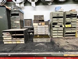 LOT: 11-ASSORTED PARTS CABINETS & CONTENTS: AUTOMOTIVE HARDWARE, FITTINGS, BALL BEARINGS, BOLTS