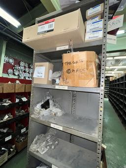 LOT: AUTOMOTIVE PARTS INVENTORY ON 3-PARTS RACKS