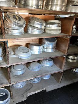 LOT OF VINTAGE HUB CAPS: GMC, BMW, CHEVROLET & OTHERS