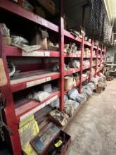 CHAIN CONTENTS ON RED SHELVING: CAMPBELL, AQUILINE, ICC & OTHERS
