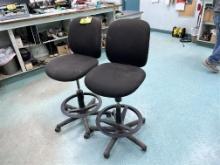 LOT: 2-HON ADJUSTABLE HEIGHT SECRETARY CHAIRS