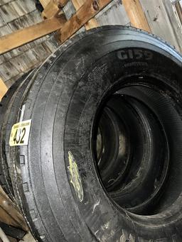 BID PRICE X 3 - (3)  22.5 TRUCK TIRES