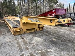 2002 EAGER BEAVER 35GSL T/A GOOSENECK FLATBED TRAILER, YELLOW, VIN: 112SCZ4272L059793