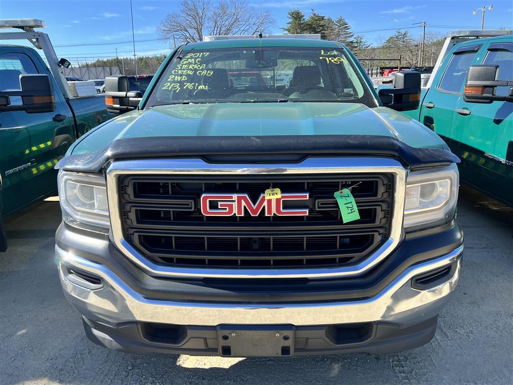 2017 GMC SIERRA CREW CAB 2WD PICKUP, 213,761 MILES, VIN: 1GTR1LEC9HZ318411 W/ WHELEN LIGHT BAR